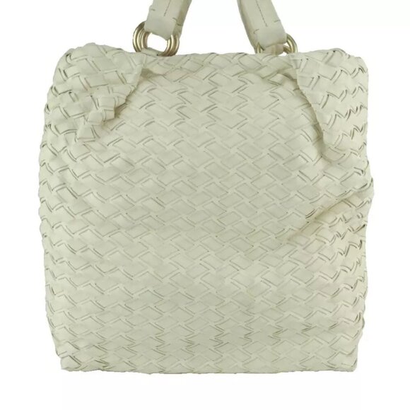 miu miu tote bag Intetcho beige leather Authentic - Picture 2 of 10